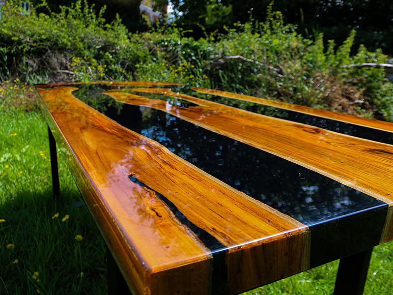 Epoxy Resin Table | Black