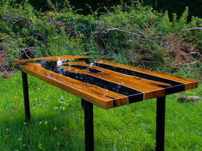 Epoxy Resin Table | Black