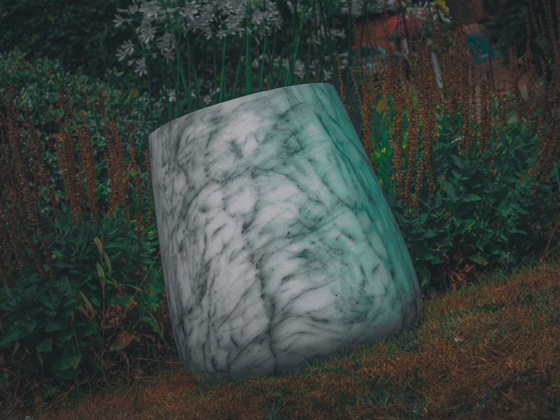 Tuscany Faux Marble Side Table 