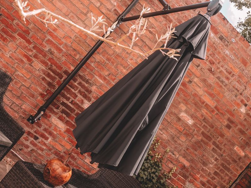 Turino Wall Parasol | Damaged Box-Garden Furniture Centre-MidInstock,instock,MidRange,Parasols,Cantilever Parasols Parasols,Wall Mounted Parasols Parasols,Wall Mounted Parasols,Sale,Ex-Display,Showroom exdis-{collection_title}