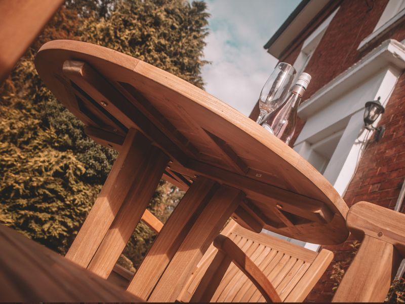 Marley Bar Table-Garden Furniture Centre-MidInstock,instock,MidRange,Outdoor Dining,Outdoor Furniture,Teak Garden Furniture,Bars & Bar Sets,Teak,Tables,Teak Tables-{collection_title}