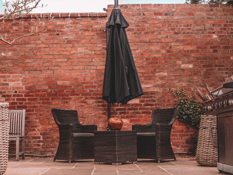 Turino Wall Parasol | Damaged Box-Garden Furniture Centre-MidInstock,instock,MidRange,Parasols,Cantilever Parasols Parasols,Wall Mounted Parasols Parasols,Wall Mounted Parasols,Sale,Ex-Display,Showroom exdis-{collection_title}