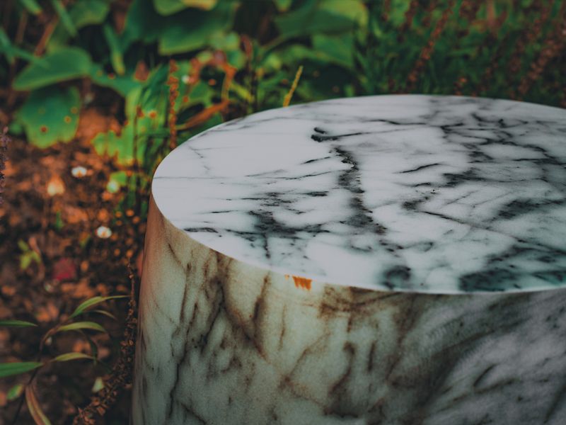 Tuscany Faux Marble Side Table 