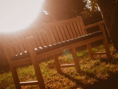 Contour Teak Bench With Arms | FSC® Certified