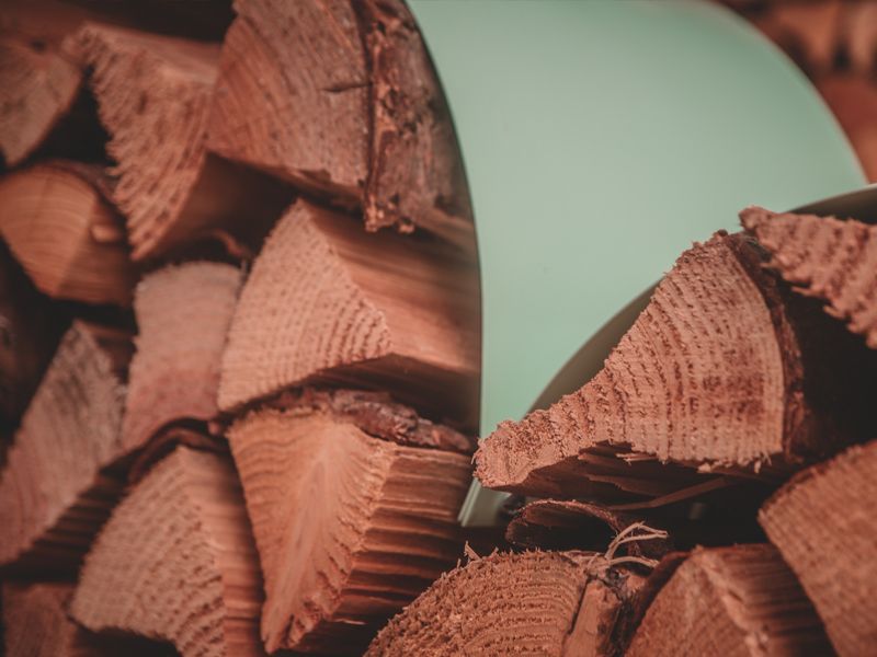 Sage Green Love Heart Wood Rack-Garden Furniture Centre-LowRange,Furniture for Valentines Day,Accessories,Outdoor Storage,Log Racks & Stores,Storage Accessories,Black Friday Month-{collection_title}