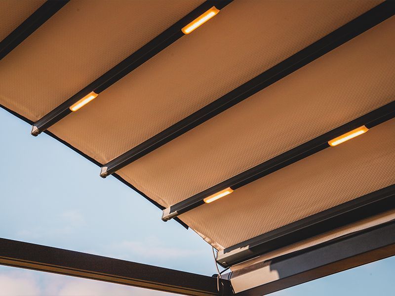 Ex Display Luna Crescent Retractable Awning - 5  X 6M  | Luna Range
