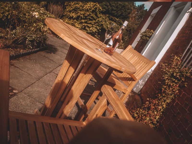 Marley Bar Table-Garden Furniture Centre-MidInstock,instock,MidRange,Outdoor Dining,Outdoor Furniture,Teak Garden Furniture,Bars & Bar Sets,Teak,Tables,Teak Tables-{collection_title}