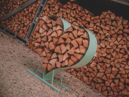 Sage Green Love Heart Wood Rack | BLACK FRIDAY MONTH
