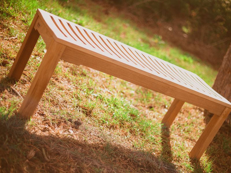 Backless Bench - 120cm-Garden Furniture Centre-LowRange,Backless,Benches,Teak Benches Benches-{collection_title}