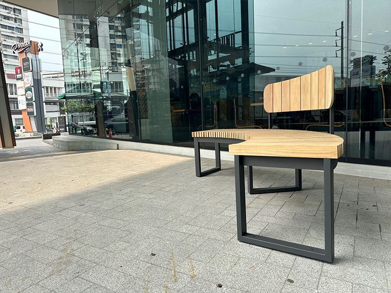Mandalay Curved Backless Bench | FSC® Certified | Goodwood Ex-Display-Garden Furniture Centre-Ex-Display,Backless,Benches,FSC®,Teak Benches Benches,Trade Show ExDis,Sale-{collection_title}