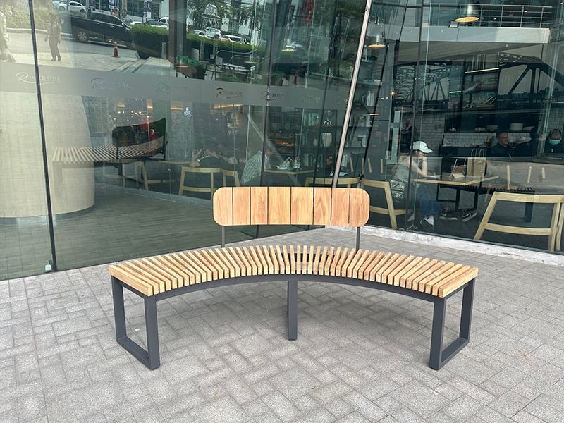 Mandalay Curved Backless Bench | FSC® Certified-Garden Furniture Centre-MidInstock,instock,MidRange,Backless,Outdoor Furniture,Teak Garden Furniture,Benches,FSC®,Teak Benches Benches,Tree Benches,Curved Benches,Teak,Teak Benches-{collection_title}