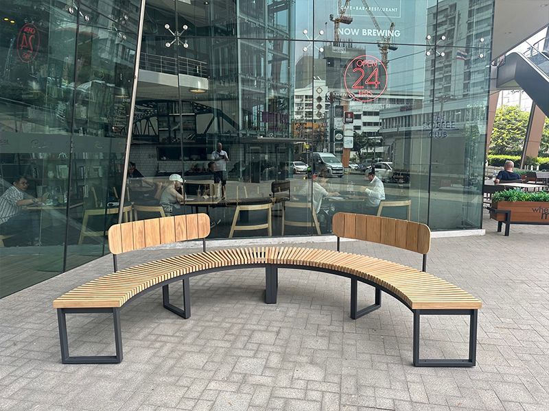 Mandalay Curved Backless Bench | FSC® Certified | Goodwood Ex-Display-Garden Furniture Centre-Ex-Display,Backless,Benches,FSC®,Teak Benches Benches,Trade Show ExDis,Sale-{collection_title}