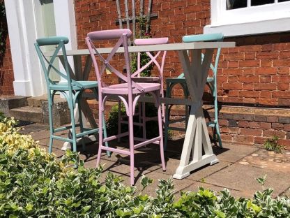 Retro 4 Chair Bar Set