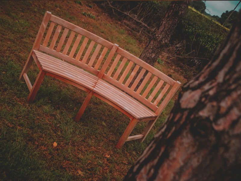 Contour Teak Bench | FSC® Certified-Garden Furniture Centre-MidRange,Outdoor Furniture,Teak Garden Furniture,Benches,Teak Benches Benches,FSC®,Tree Benches,Curved Benches,Teak,Teak Benches-{collection_title}
