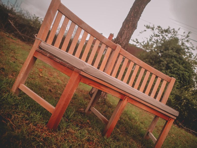 Contour Bench Cushion (Without Arms)-Garden Furniture Centre-LowRange,Under 100,Accessories,Outdoor Cushions,Benches,Bench Accessories,Curved Benches,Cushions-{collection_title}