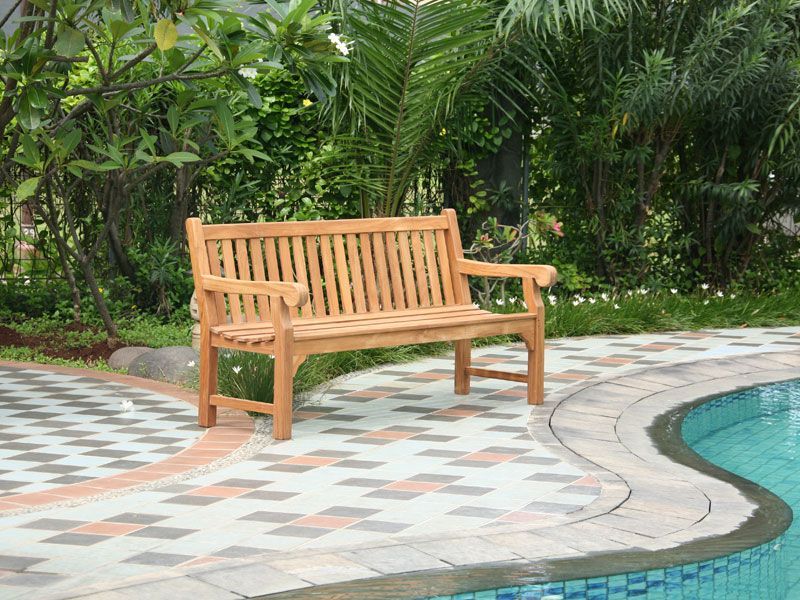 Richmond Bench 1.5m-Garden Furniture Centre-MidInstock,instock,MidRange,Active,park benches,Benches,Outdoor Furniture,Teak Benches Benches,Memorial Benches,Teak,Teak Benches-{collection_title}