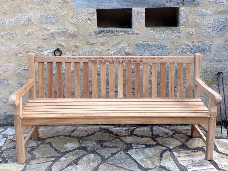 Richmond Bench 1.8m-Garden Furniture Centre-MidRange,Active,park benches,Benches,Outdoor Furniture,Teak Benches Benches,Memorial Benches,Teak,Teak Benches-{collection_title}