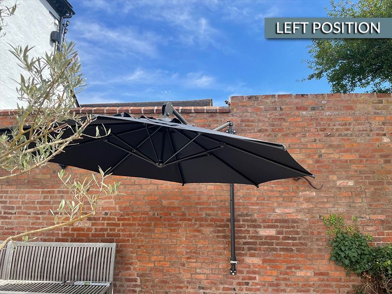 Turino Wall Parasol | Damaged Box-Garden Furniture Centre-MidInstock,instock,MidRange,Parasols,Cantilever Parasols Parasols,Wall Mounted Parasols Parasols,Wall Mounted Parasols,Sale,Ex-Display,Showroom exdis-{collection_title}