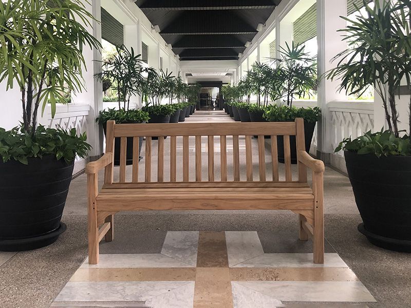 Rochester 1.5M Bench | FSC® Certified -Garden Furniture Centre-MidInstock,instock,MidRange,Active,park benches,Outdoor Furniture,Benches,FSC®,Memorial Benches,Teak,Teak Benches-{collection_title}