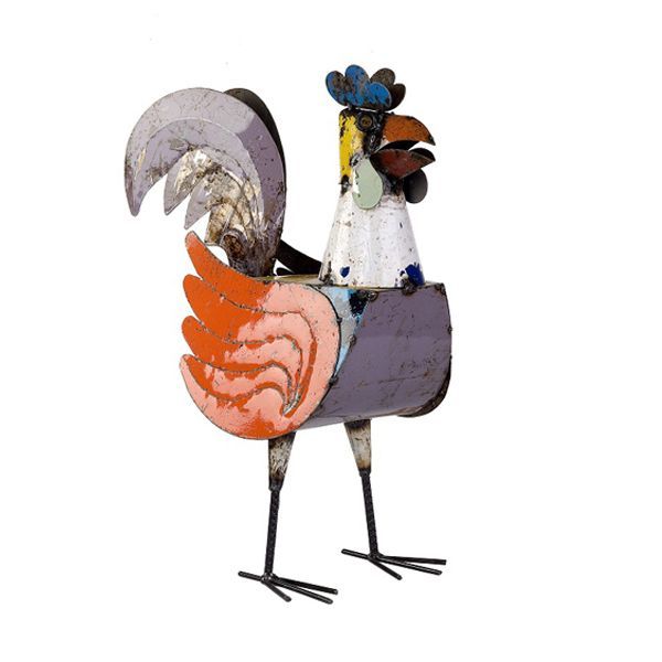 Roger the Rooster-Garden Furniture Centre-48Hour Dispatch,LowRange,Under 100,Ornaments Accessories,Ornaments,Metal Garden Ornaments,Accessories-{collection_title}