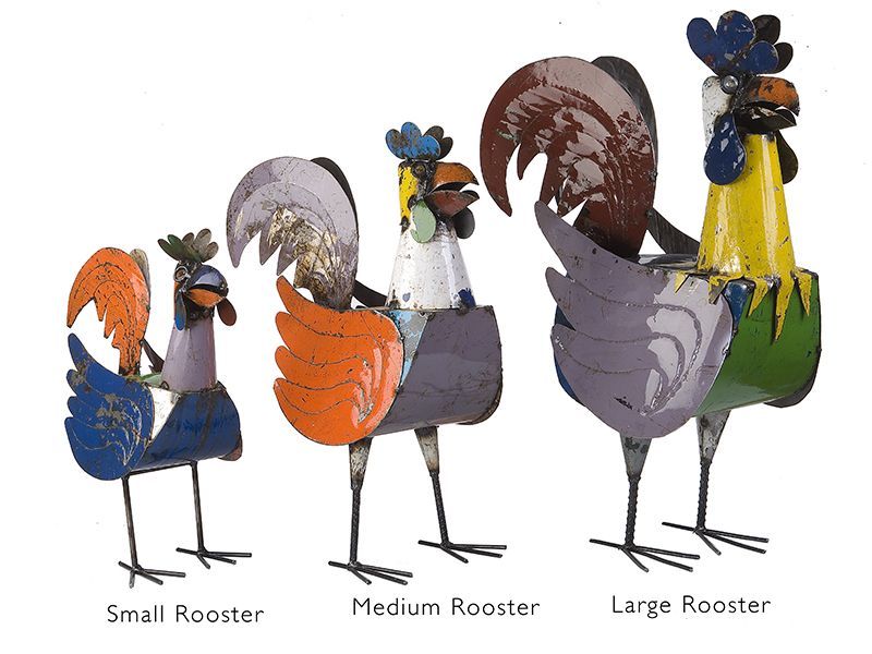 Roger the Rooster-Garden Furniture Centre-48Hour Dispatch,LowRange,Under 100,Ornaments Accessories,Ornaments,Metal Garden Ornaments,Accessories-{collection_title}