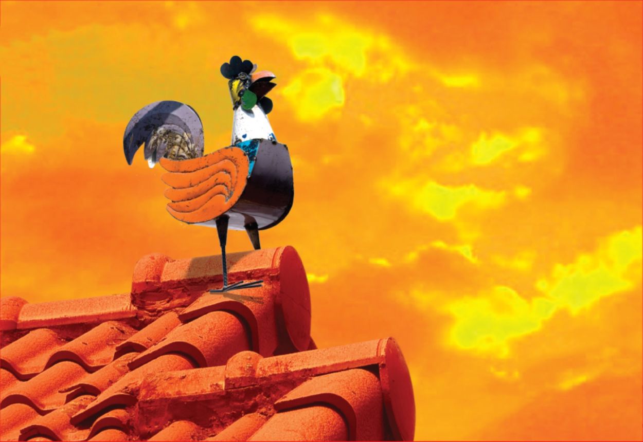 Roger the Rooster-Garden Furniture Centre-48Hour Dispatch,LowRange,Under 100,Ornaments Accessories,Ornaments,Metal Garden Ornaments,Accessories-{collection_title}