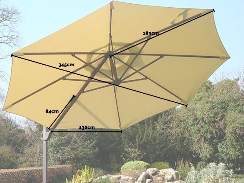 Roma Cantilever Parasol Canopy | 350cm Diameter Canopy
