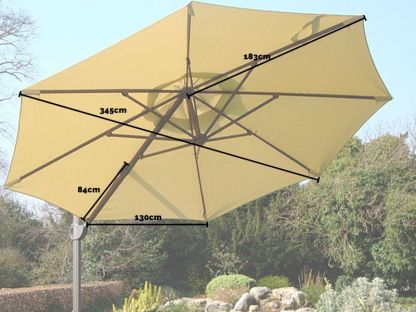 Roma Cantilever Parasol Canopy | 350cm Diameter Canopy