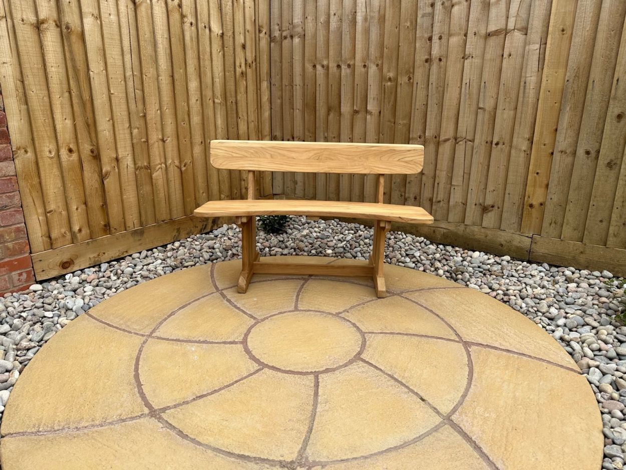 Romance Teak Bench | FSC® Certified-Garden Furniture Centre-MidInstock,instock,MidRange,Active,park benches,Information,Teak,Benches,Furniture for Valentines Day,Outdoor Furniture,FSC®,Teak Benches Benches,Memorial Benches,Curved Benches,Teak Benches-{collection_title}