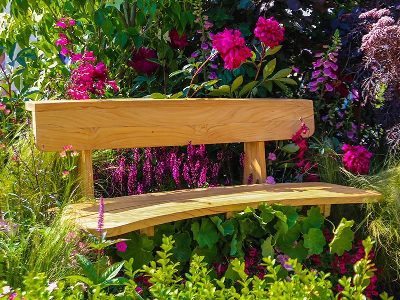 Romance Teak Bench | FSC® Certified-Garden Furniture Centre-MidInstock,instock,MidRange,Active,park benches,Information,Teak,Benches,Furniture for Valentines Day,Outdoor Furniture,FSC®,Teak Benches Benches,Memorial Benches,Curved Benches,Teak Benches-{collection_title}