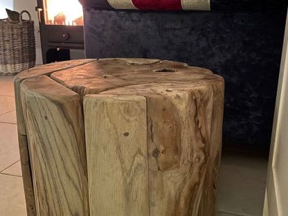 Reclaimed Teak Root Round Coffee Table