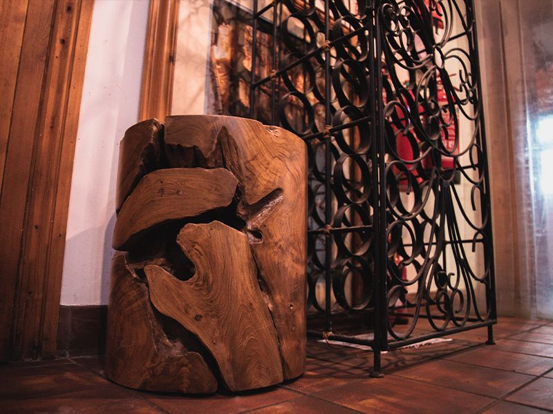 Naga Reclaimed Round Stool-Garden Furniture Centre-Root,LowRange,Under 100,Teak,Outdoor Furniture,Conservatory,Reclaimed Furniture,Indoor Accessories,Teak Chairs-{collection_title}