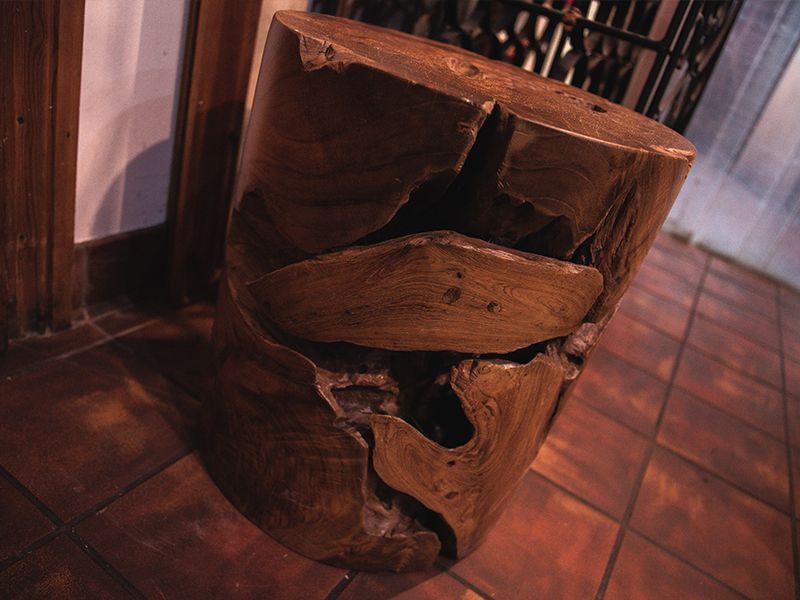 Naga Reclaimed Round Stool-Garden Furniture Centre-Root,LowRange,Under 100,Teak,Outdoor Furniture,Conservatory,Reclaimed Furniture,Indoor Accessories,Teak Chairs-{collection_title}