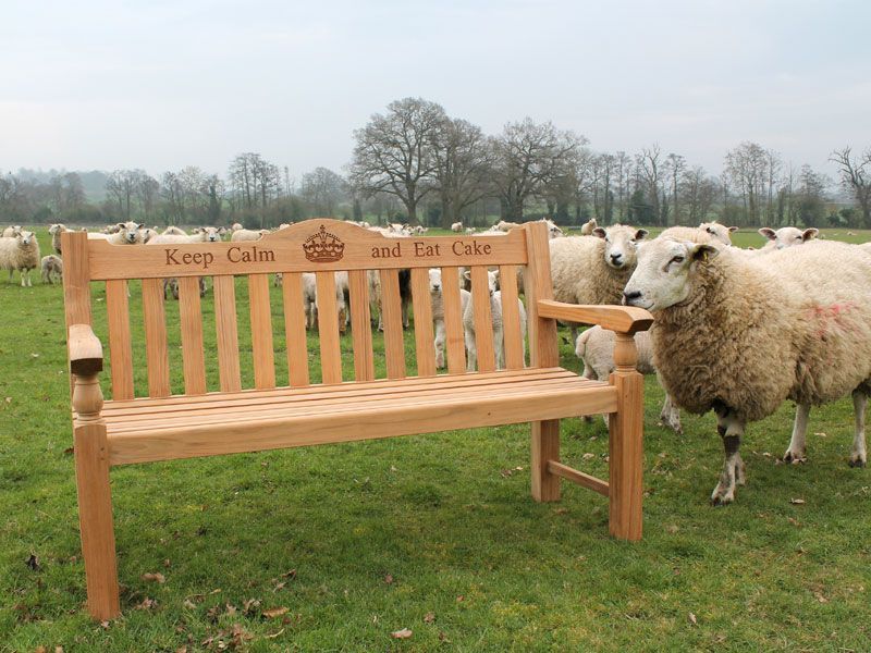 Teak Windsor Bench 