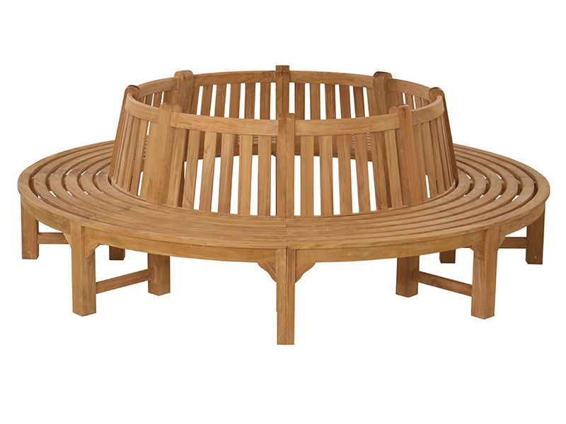 Medium Circular Tree Bench-Garden Furniture Centre-HighRange,park benches,Benches,Outdoor Furniture,Teak Benches Benches,Tree Benches,Curved Benches-{collection_title}