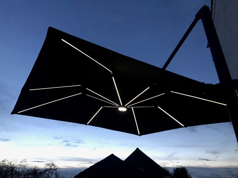 Royal 3M Square LED Parasol