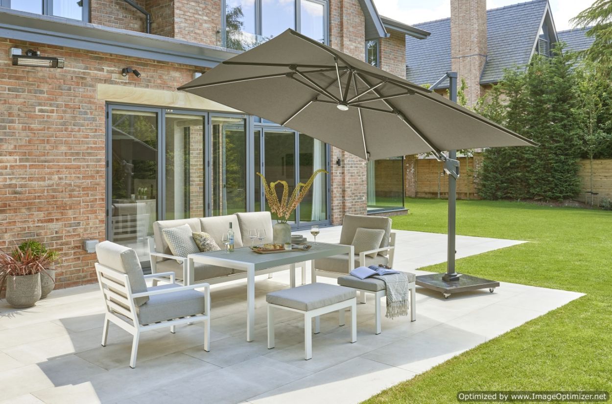 Stelvio 3M 8 Chair Dining Set | Life Range -Garden Furniture Centre-HighRange,Metal,Tables,Dining Set,Outdoor Furniture,Metal Furniture,Life Range,Outdoor Dining-{collection_title}