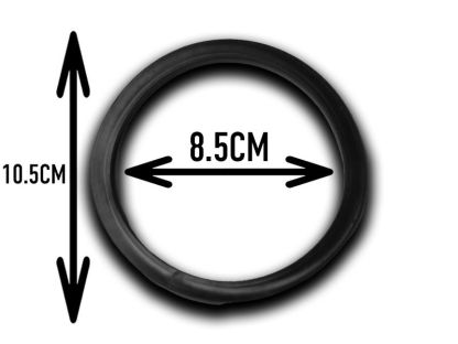 Athena Black Silicone Ring 