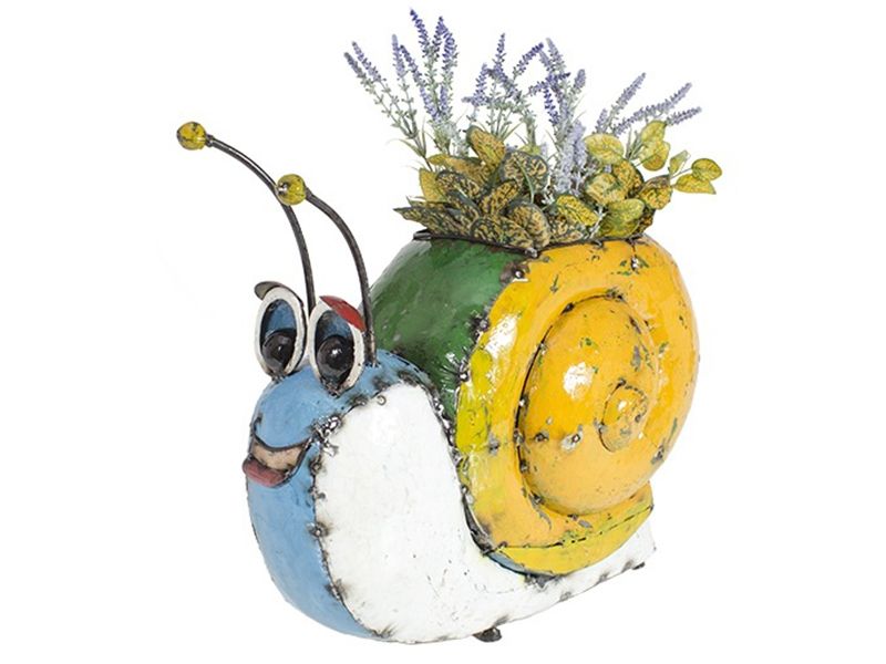 Sammy The Snail Planter-Garden Furniture Centre-48Hour Dispatch,LowRange,Ornaments,Accessories,Ranges,Animal Garden Ornaments,Think Outside Range,Metal Garden Ornaments,Garden Planters,Think Outside Range Ranges,Ornaments Accessories-{collection_title}
