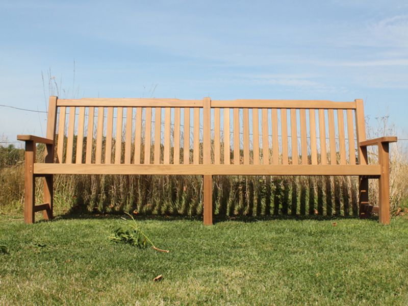Sandhurst Bench 2.4m -Garden Furniture Centre-MidRange,Active,park benches,Benches,Outdoor Furniture,Teak Benches Benches,Memorial Benches,Teak,Teak Benches-{collection_title}