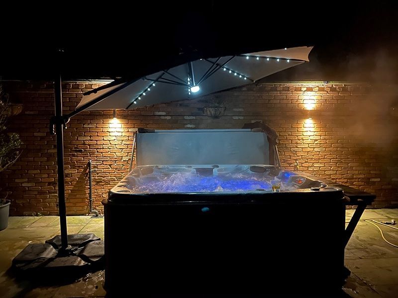 Saturn LED Parasol 3M Diameter-Garden Furniture Centre-48Hour Dispatch,LowRange,Round,Parasols,LED Furniture,Cantilever Parasols Parasols,LED Parasols-{collection_title}