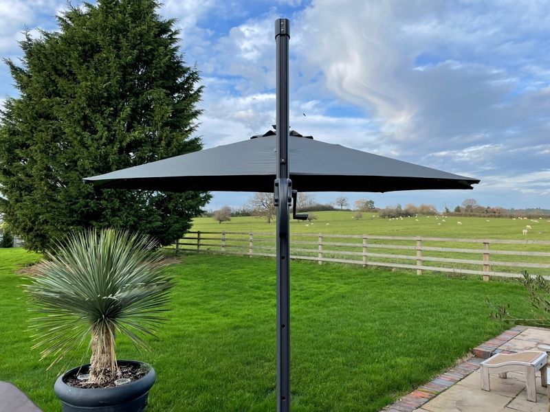 Saturn LED Parasol 3M Diameter-Garden Furniture Centre-48Hour Dispatch,LowRange,Round,Parasols,LED Furniture,Cantilever Parasols Parasols,LED Parasols-{collection_title}