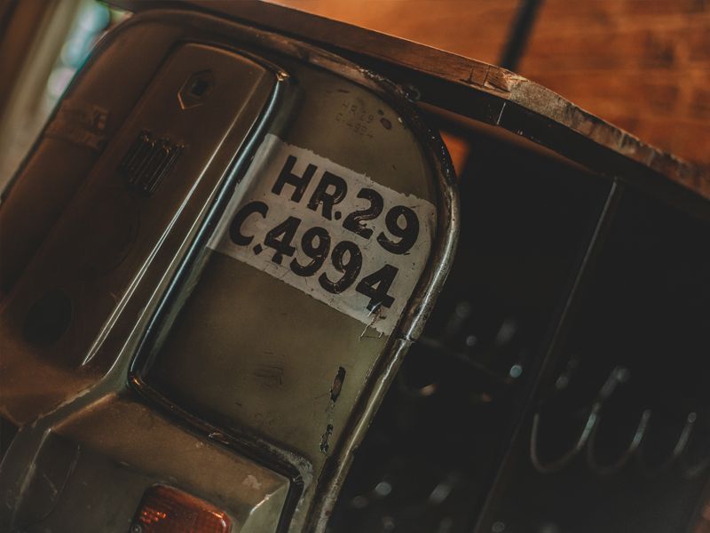 Indian Scooter Tall Bar-Garden Furniture Centre-MidRange,Outdoor Furniture,Bars & Bar Sets,Upcycled Furniture-{collection_title}