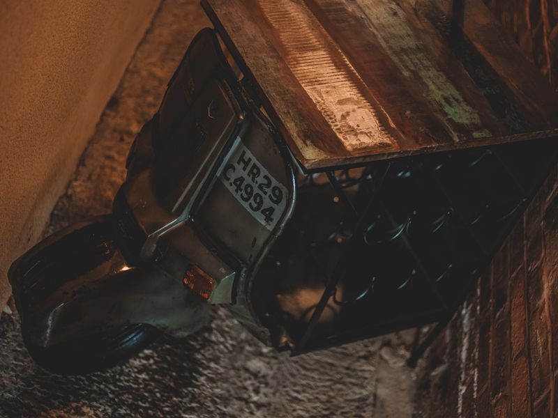 Indian Scooter Tall Bar-Garden Furniture Centre-MidRange,Outdoor Furniture,Bars & Bar Sets,Upcycled Furniture-{collection_title}