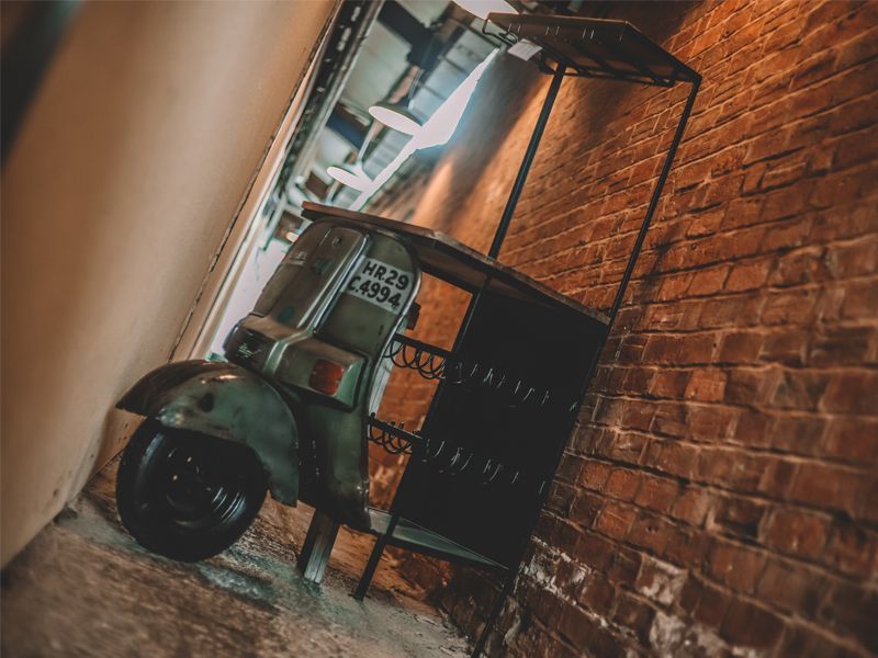 Indian Scooter Tall Bar-Garden Furniture Centre-MidRange,Outdoor Furniture,Bars & Bar Sets,Upcycled Furniture-{collection_title}