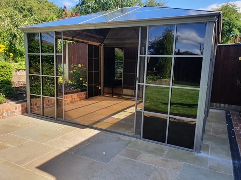  Four Seasons Screen House 3.65m x 3.65m | Damaged Box-Garden Furniture Centre-Free Standing,Showroom exdis,Gazebos,Sale,Metal Gazebos,All Seasons Gazebos,Garden Rooms Gazebos,All Seasons Gazebo Range,All Seasons Range,Ex-Display,Screenhouse-{collection_title}