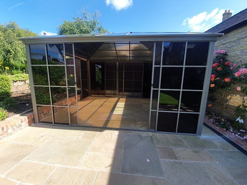  Four Seasons Screen House 3.65m x 3.65m | Damaged Box-Garden Furniture Centre-Free Standing,Showroom exdis,Gazebos,Sale,Metal Gazebos,All Seasons Gazebos,Garden Rooms Gazebos,All Seasons Gazebo Range,All Seasons Range,Ex-Display,Screenhouse-{collection_title}