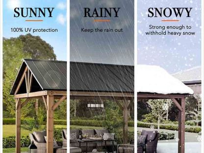 Cedar Hard Top Gazebo | 4M X 4.65M | BLACK FRIDAY MONTH