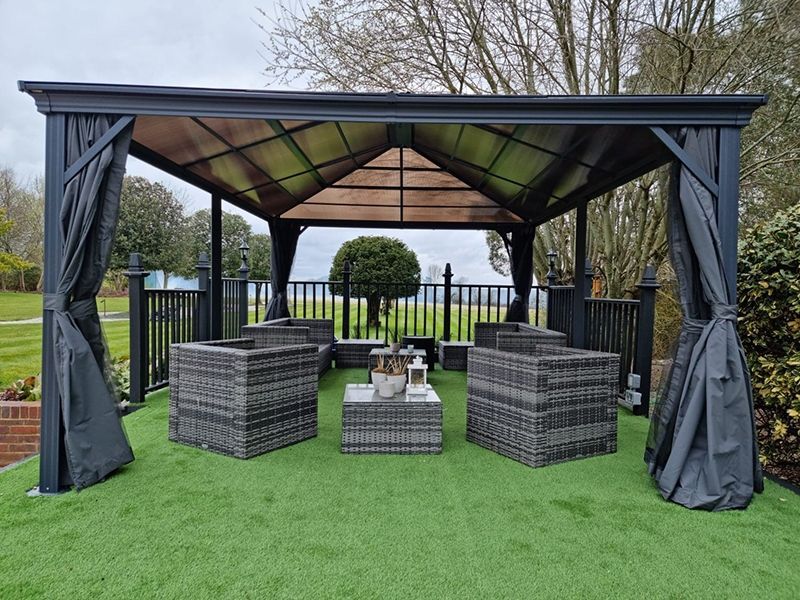 Four Seasons Sedona Gazebo 3.65 x 4.86m | November Offers-Garden Furniture Centre-Free Install,HighRange,Gazebos,Metal Gazebos,All Seasons Gazebos,All Seasons Gazebo Range,All Seasons Range,Sale,Monthly Offers-{collection_title}