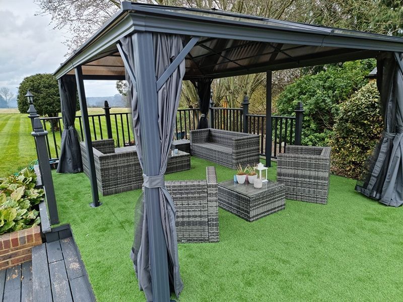Four Seasons Sedona Gazebo 3.65 x 4.86m | November Offers-Garden Furniture Centre-Free Install,HighRange,Gazebos,Metal Gazebos,All Seasons Gazebos,All Seasons Gazebo Range,All Seasons Range,Sale,Monthly Offers-{collection_title}